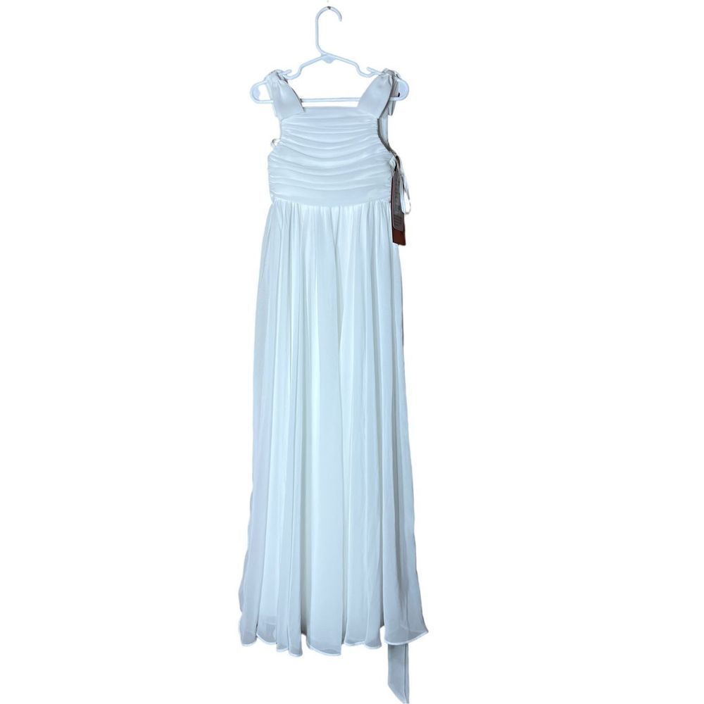 Dessy Girl Luxe Chiffon‎ Flower Girl Dress Size 3